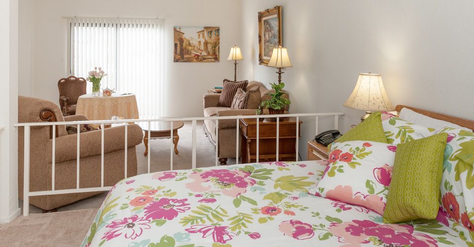 Interior design of Westborough Royale senior living community featuring cozy furniture and decor.