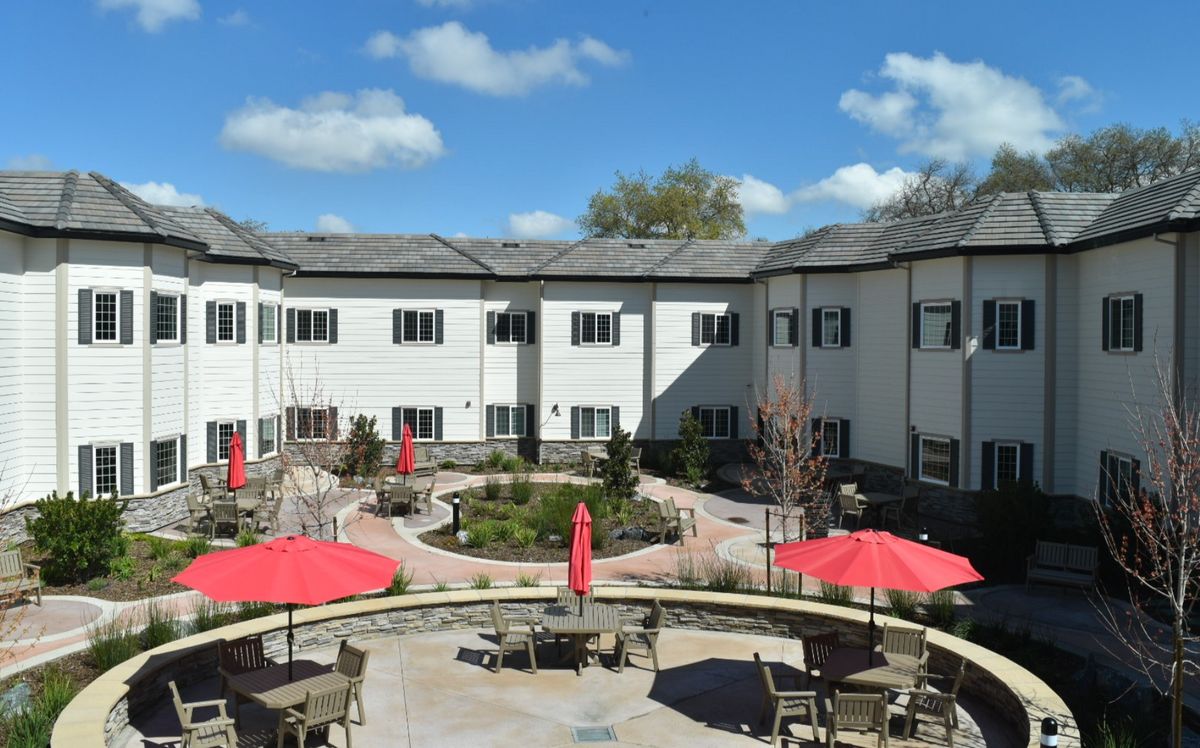 Courtyard view of the exterior
