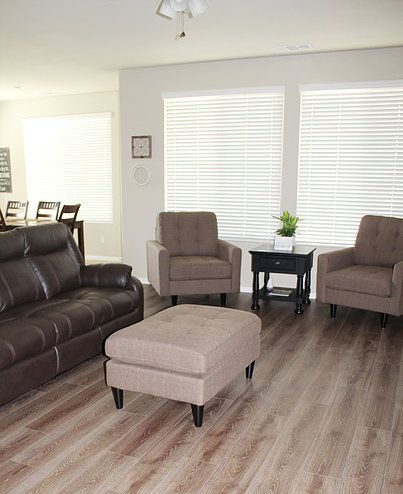 Senior living community interior at Accuro Homes II featuring stylish furniture and home decor.