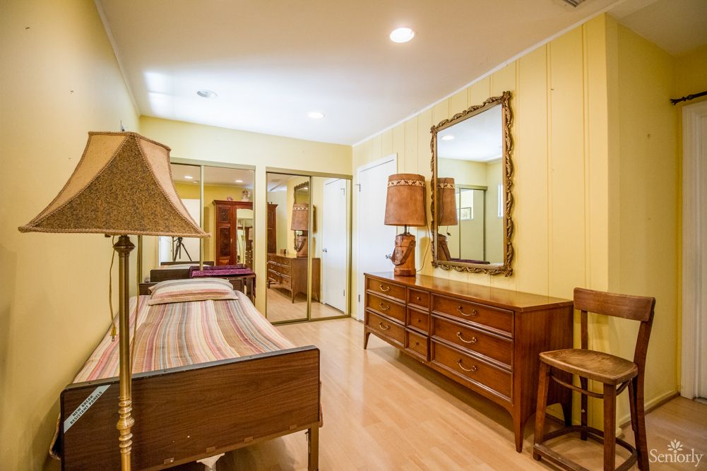 Interior view of Crescent Villa senior living community in Los Angeles, showcasing elegant home decor.