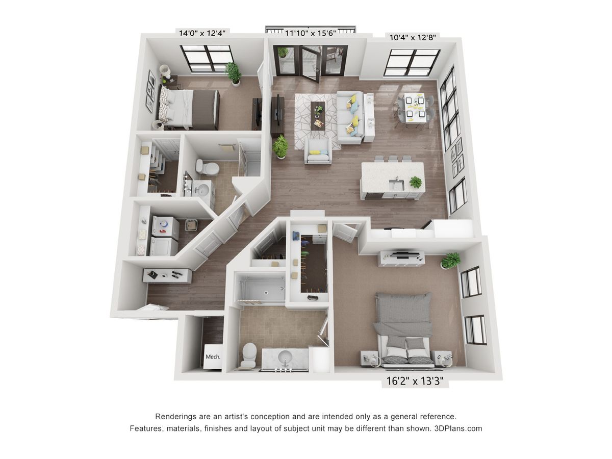 Dimensions are approximate. Floor plans may vary.