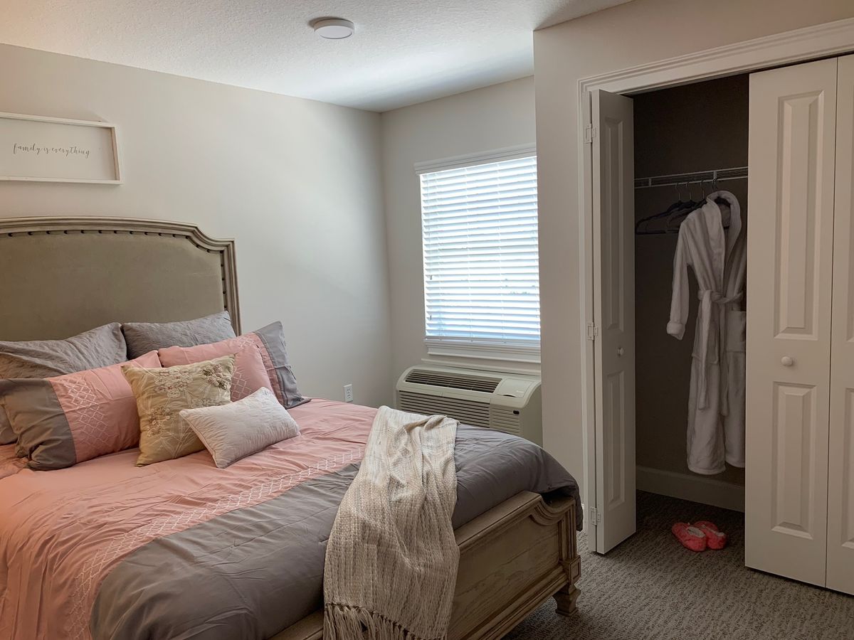 Interior view of Grace Manor at Hunters Creek senior living community featuring stylish home decor.