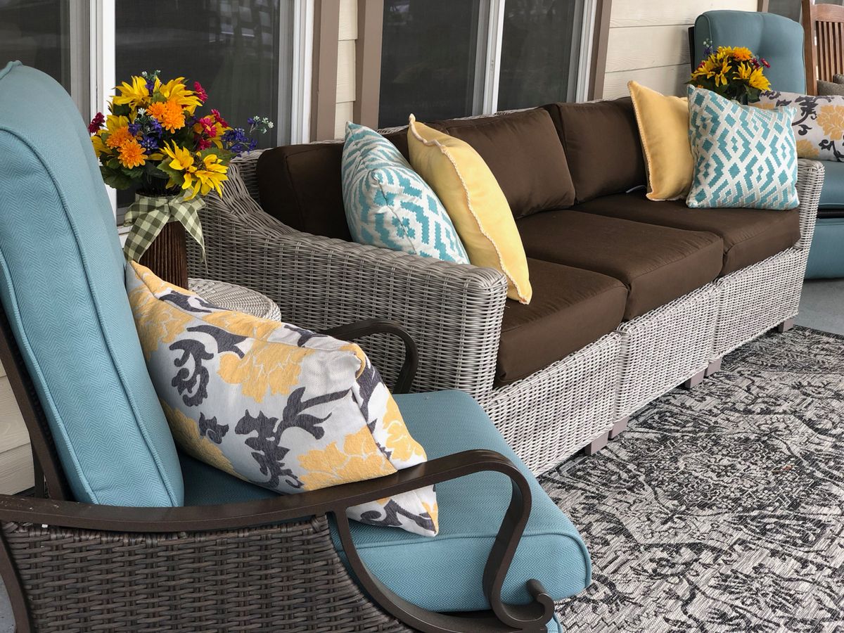 Comfortable furniture and home decor in Roseberry Care's senior living community.