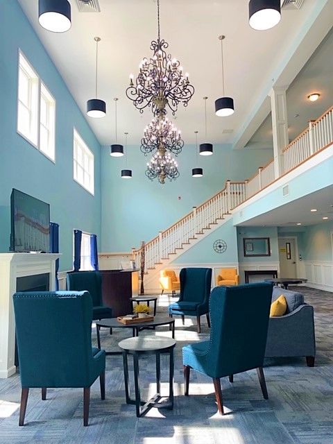 Our beautiful and spacious lobby greets all of our visitors as they enter our community