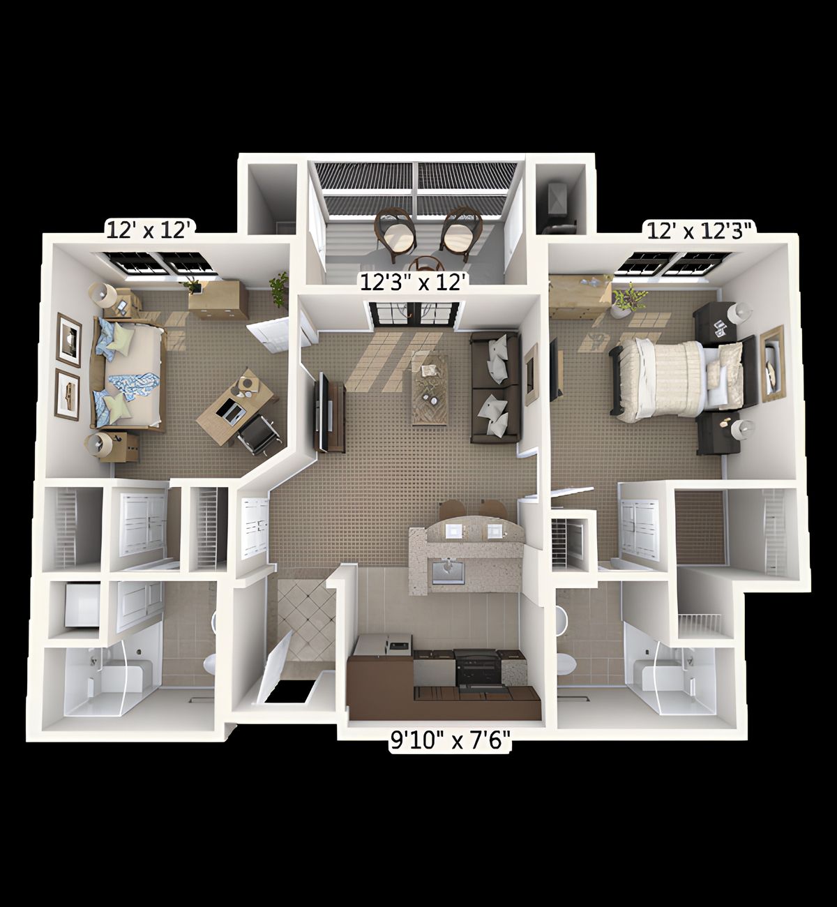 Dimensions are approximate. Floor plans may vary.