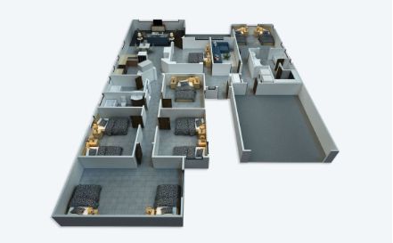 A spacious floor plan