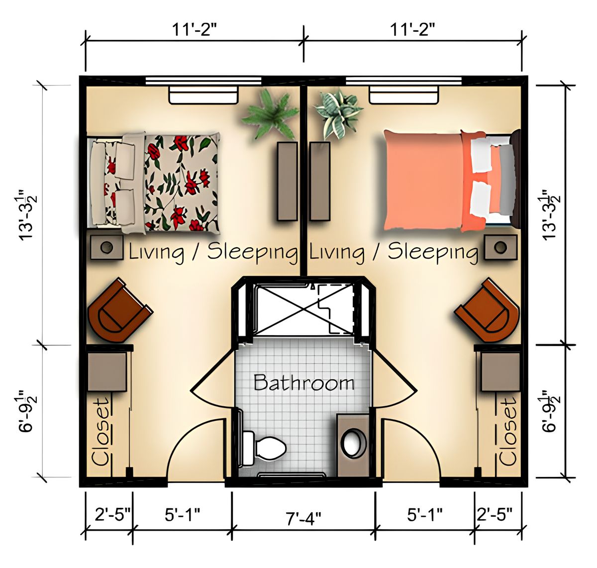 Dimensions are approximate. Floor plans may vary.