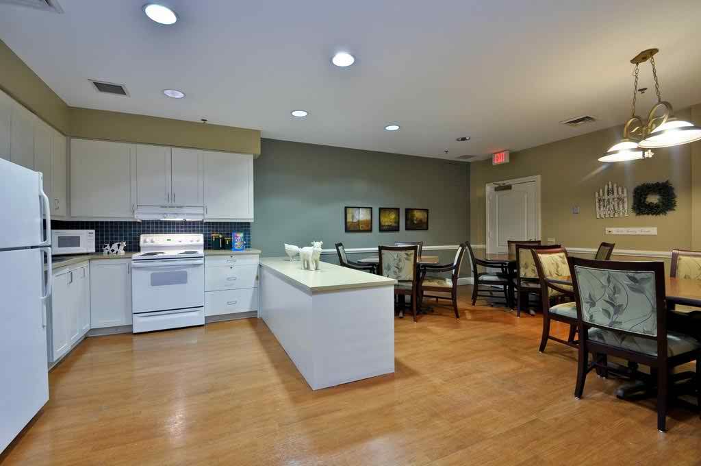 Interior view of Brandywine Living At Summit featuring a well-designed kitchen and dining area.