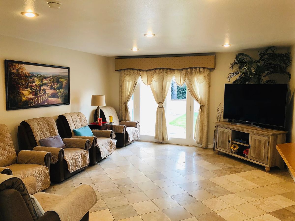 Living Room with power recliners. 