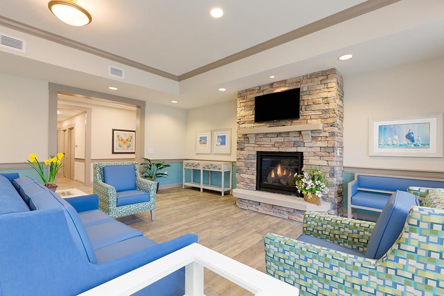 Senior living community interior at West Chester Assisted Living & Memory Care with cozy decor.