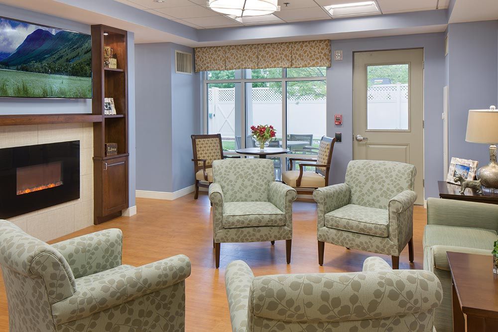 Interior view of Benchmark Senior Living On Clapboardtree featuring elegant living and dining rooms.