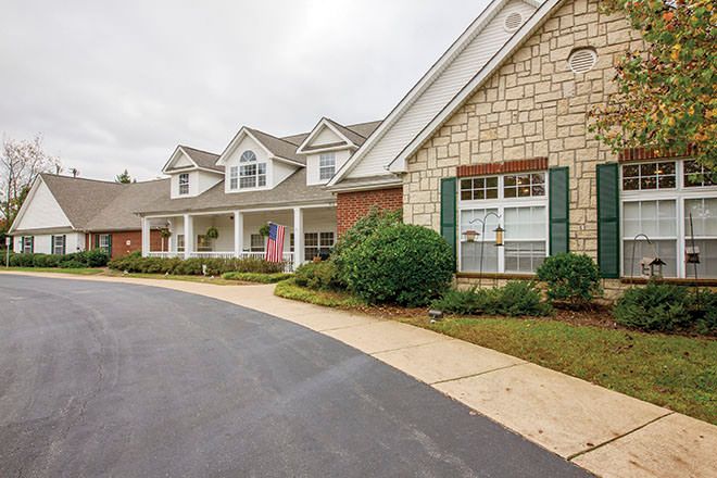 Suburb senior living community, Brookdale Falling Creek, offering quality care services.