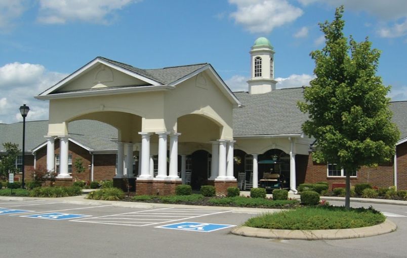 Architectural view of Charter Senior Living of Hermitage, a housing community for seniors.