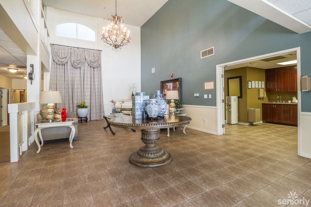 Elegant interior of Glen Terra Assisted Living with stylish furniture and decor.
