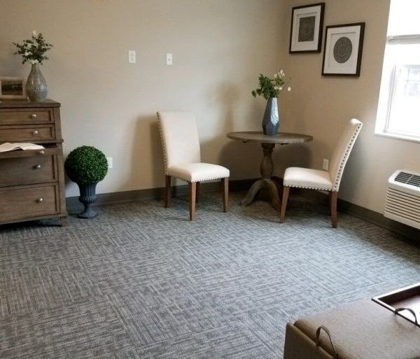 Senior living community interior at Princeton Transitional Care & Assisted Living with elegant decor.