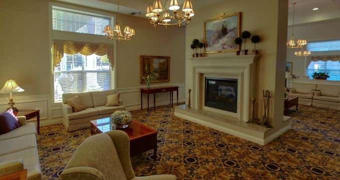 Interior view of Smith Village senior living community featuring elegant decor and modern amenities.