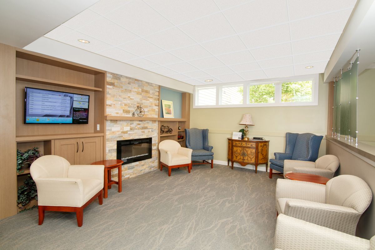 Interior view of Mary Ann Morse at Heritage senior living community featuring modern decor and amenities.