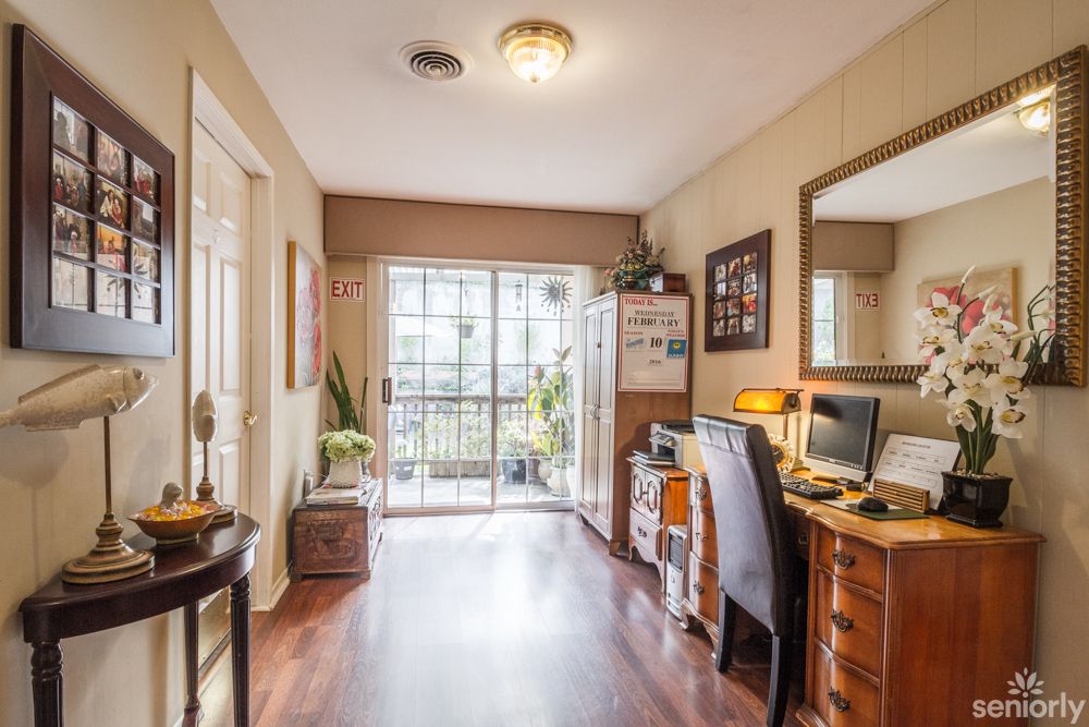 Senior living community interior at Damenik's Home, Daly City, featuring elegant furniture and decor.