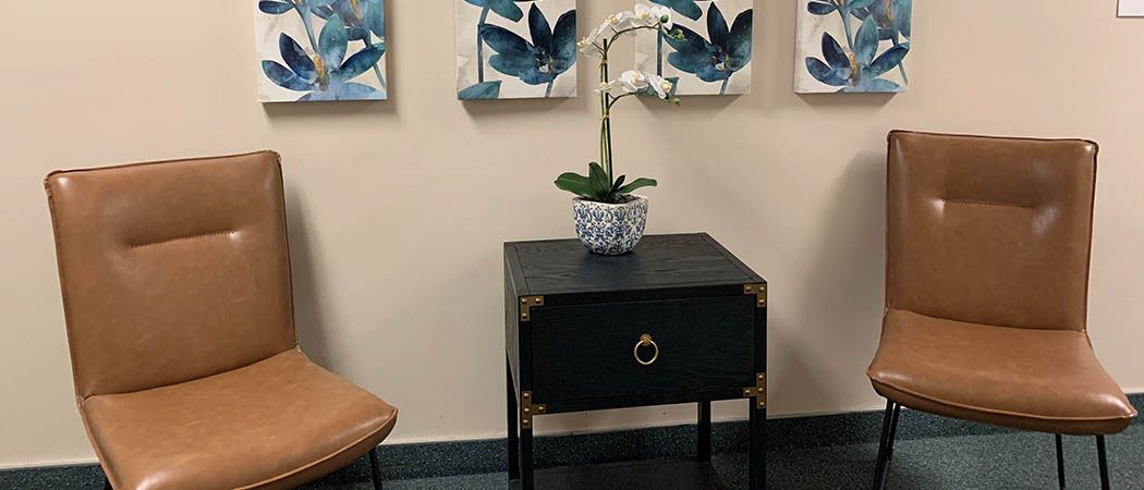 Senior living community in South Bay featuring art paintings, furniture, indoor plants, and home decor.
