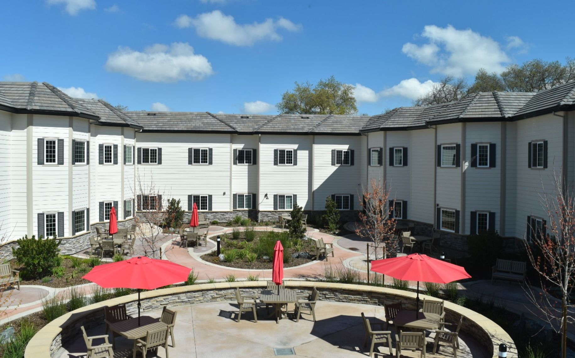 Courtyard view of the exterior