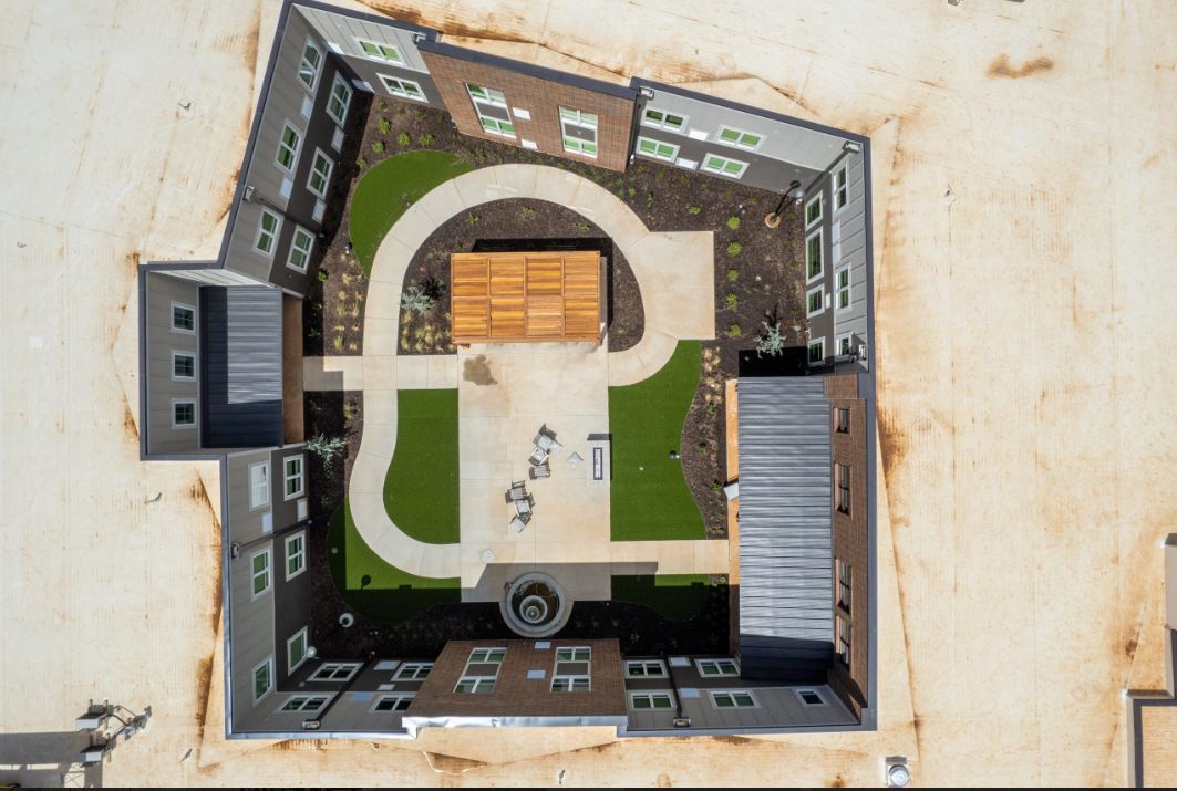Aerial View of Courtyard