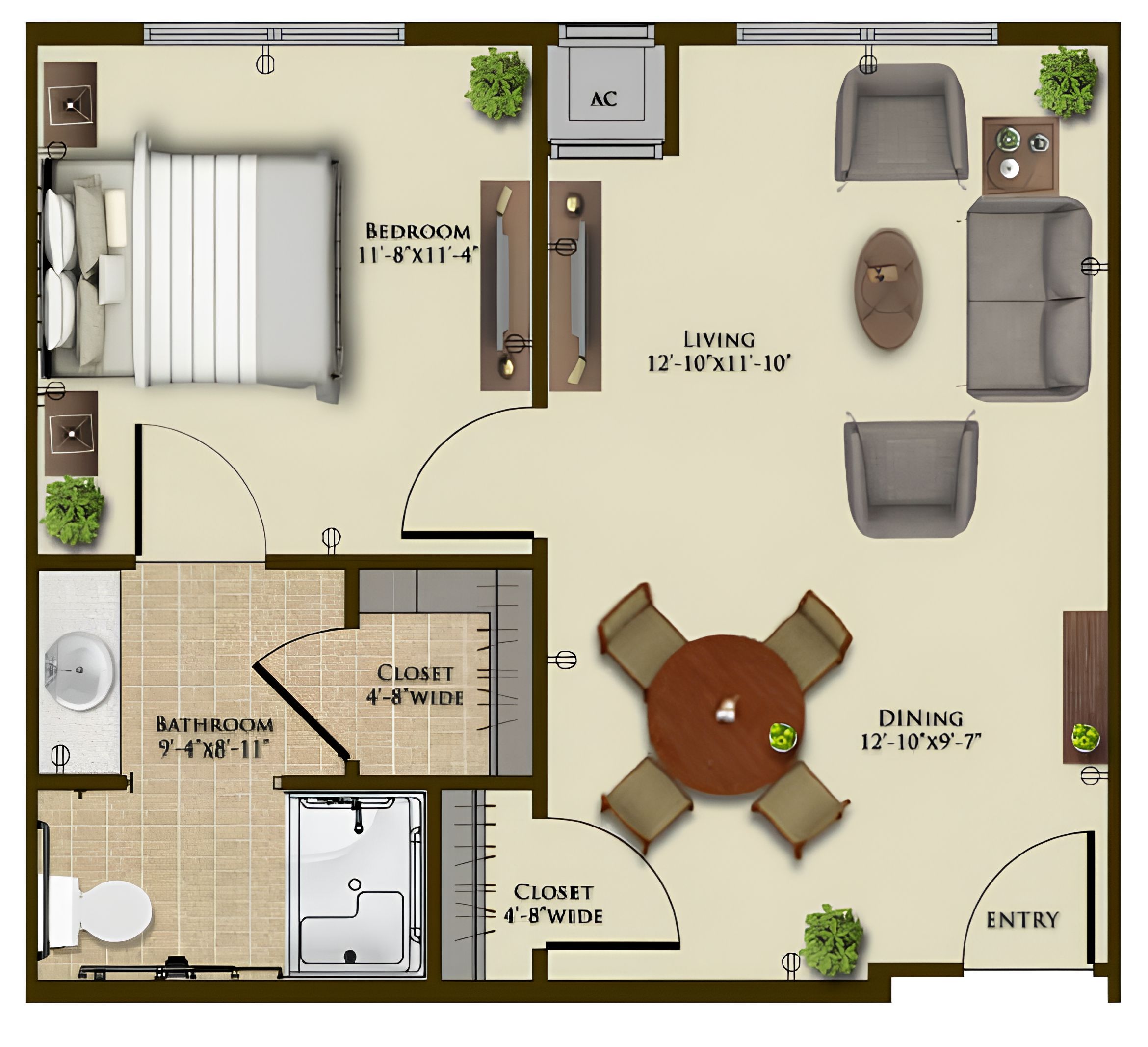 Dimensions are approximate. Floor plans may vary.