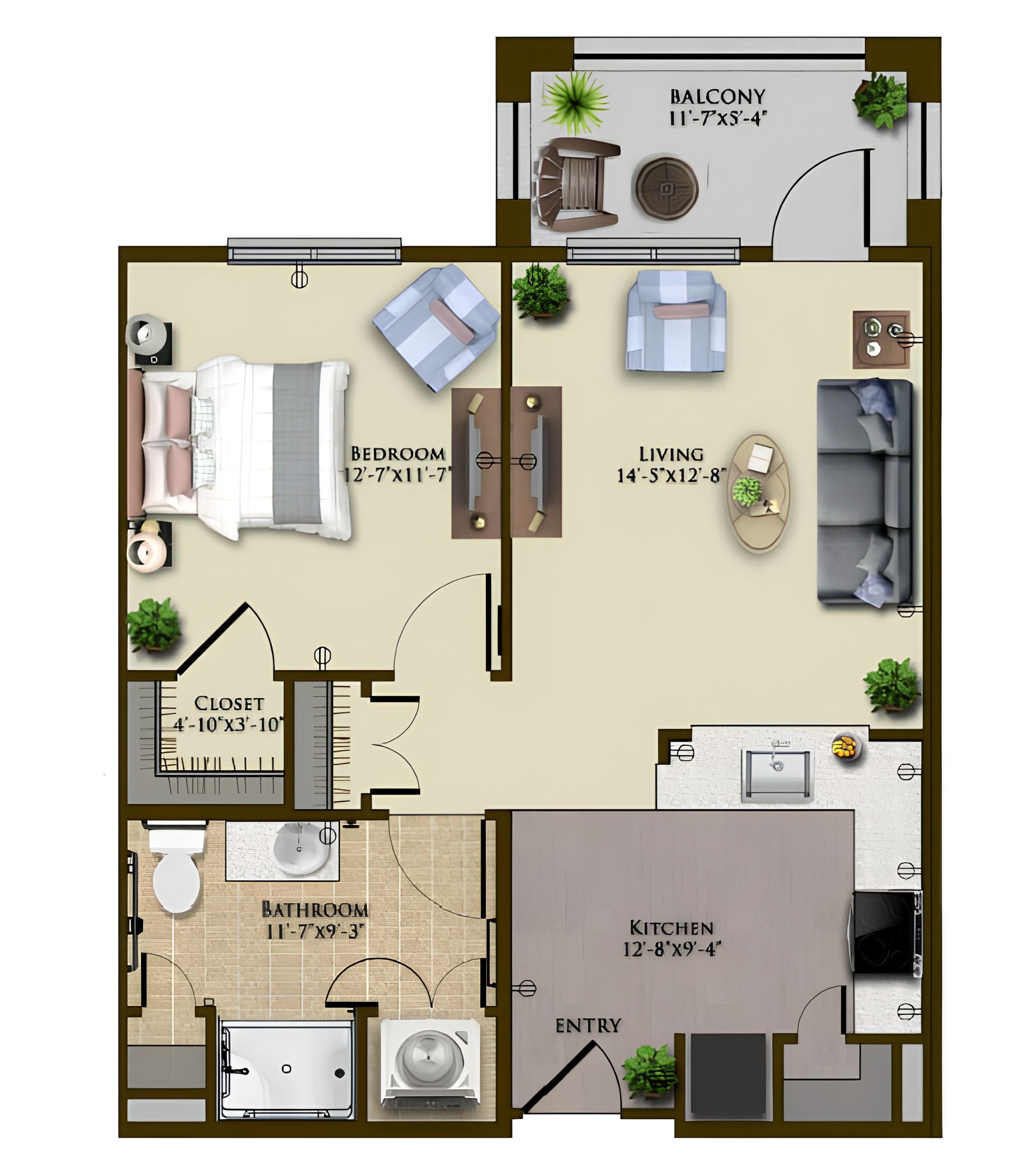 Dimensions are approximate. Floor plans may vary.