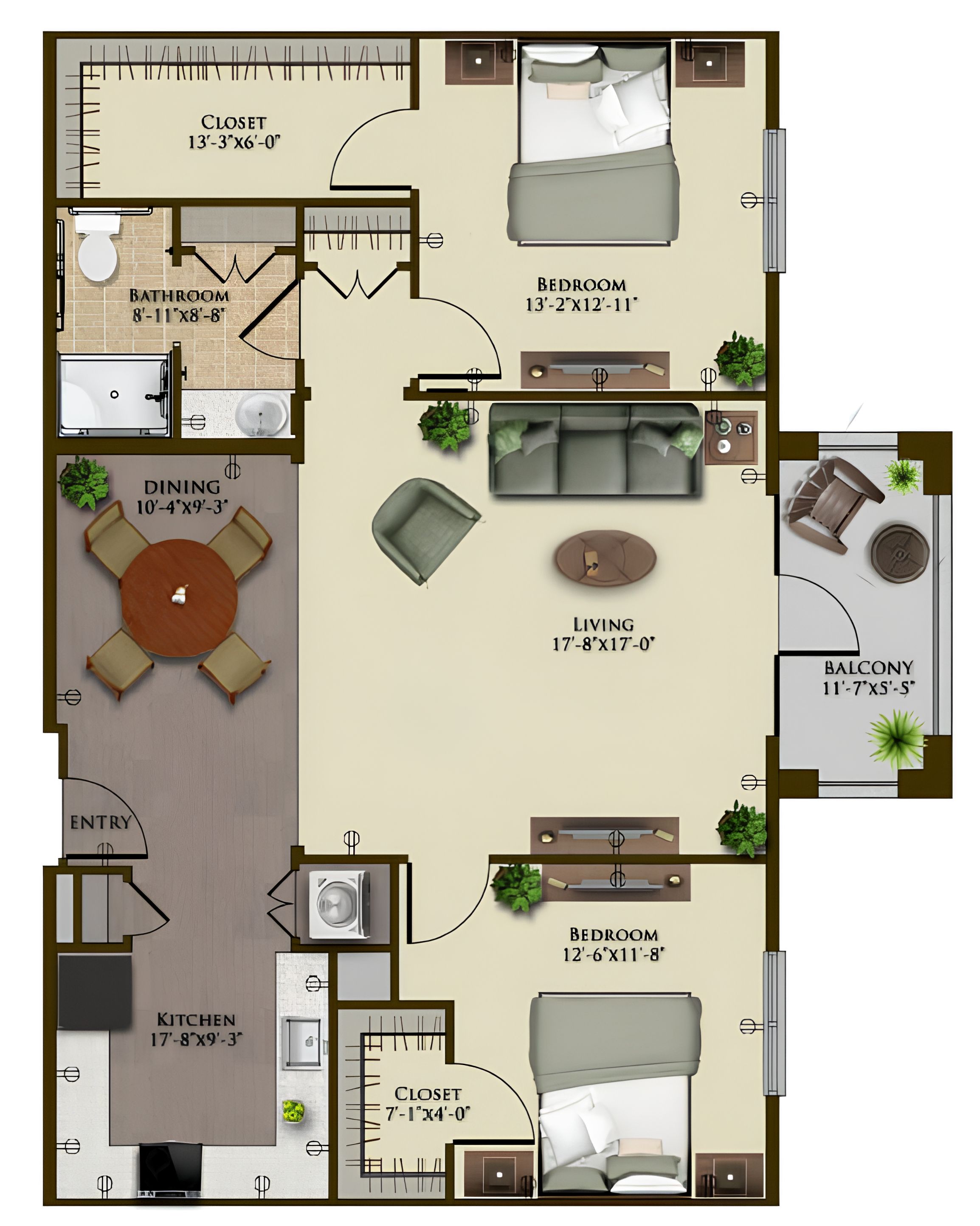 Dimensions are approximate. Floor plans may vary.