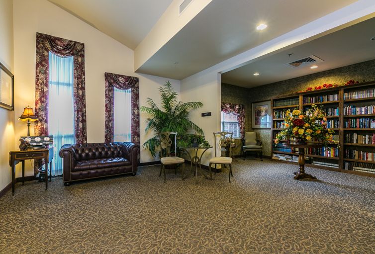 Interior view of Morningside of Springdale senior living community featuring modern decor.