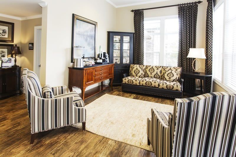 Interior view of Central Parke Memory Care & Transitional Assisted Living with elegant decor.