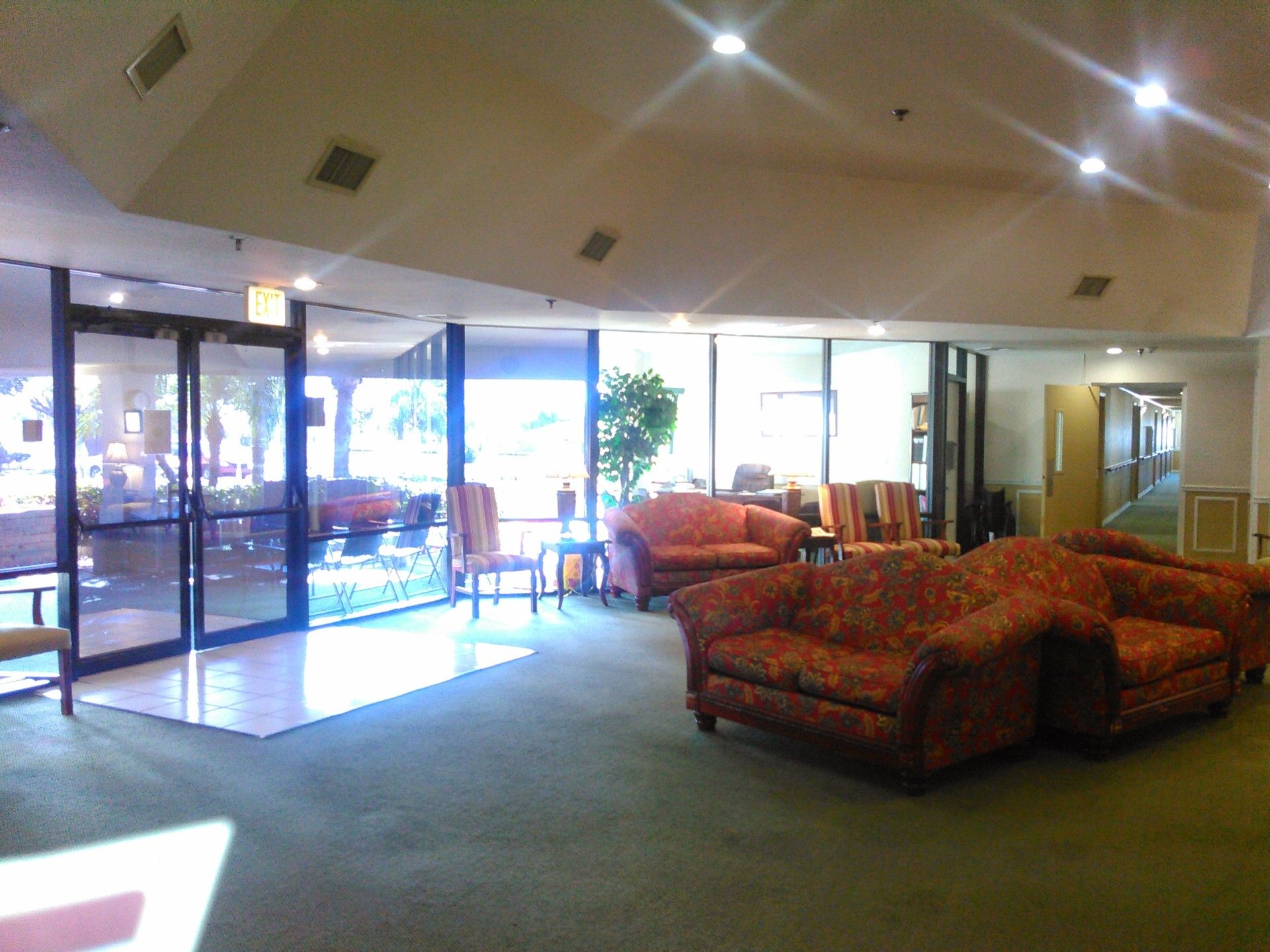 Interior view of Sunny Hills of Sebring senior living community showcasing modern architecture.