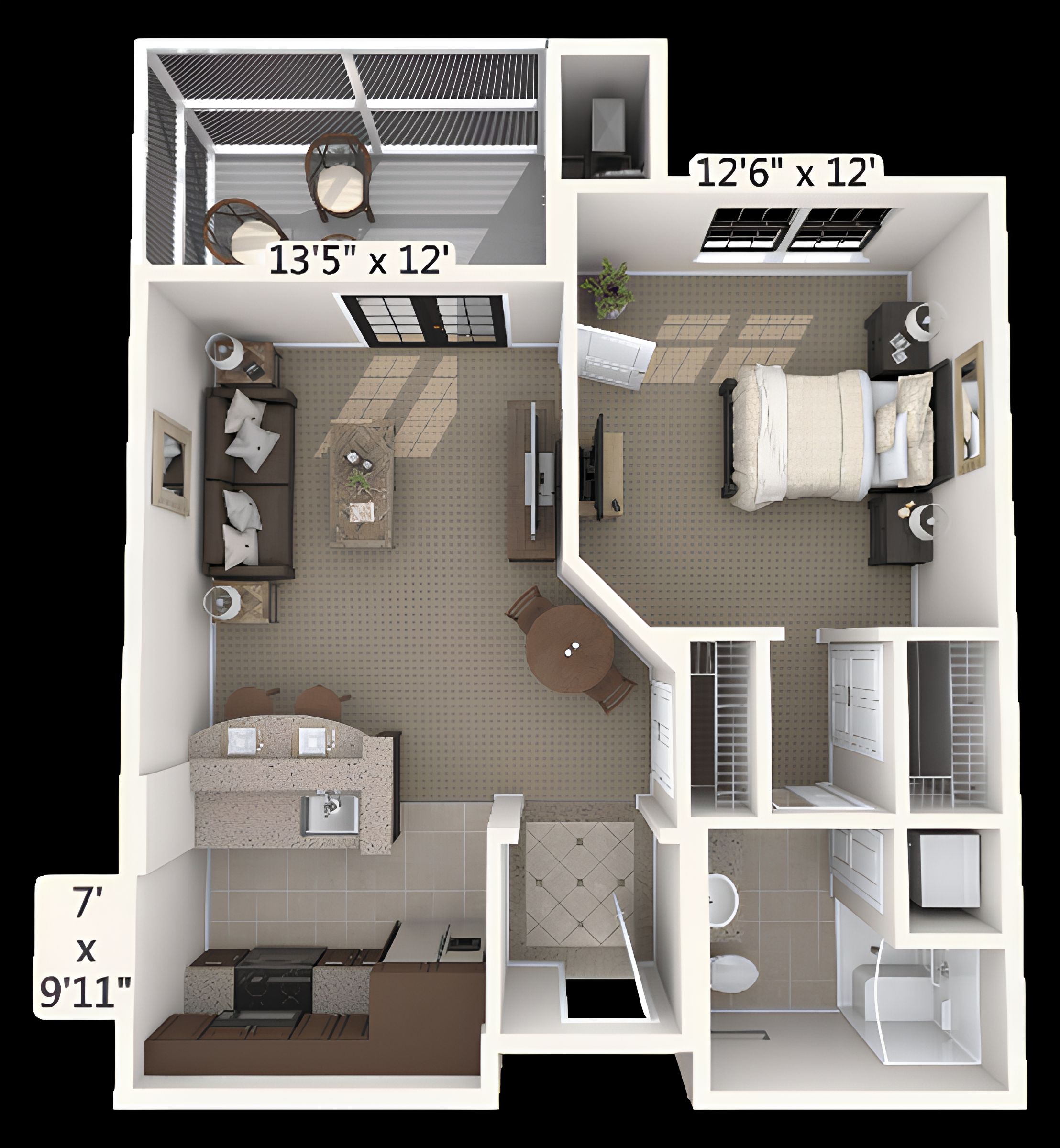 Dimensions are approximate. Floor plans may vary.