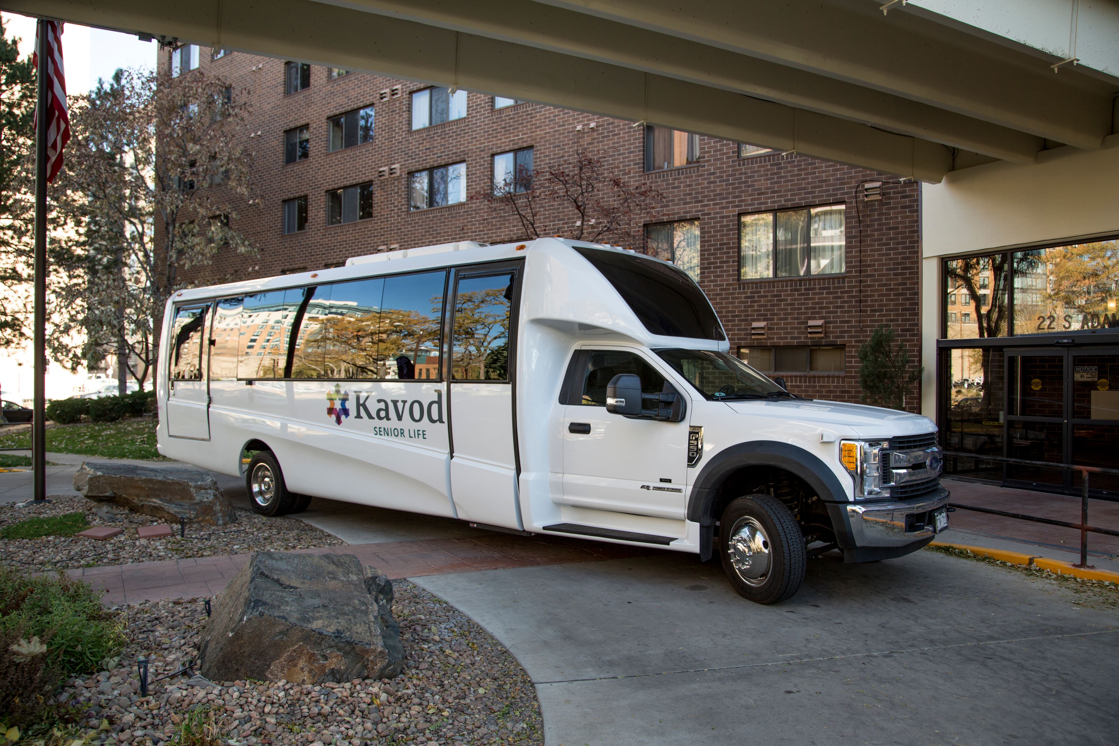 Kavod owns vans that help transport residents to activities, on trips and out shopping. 