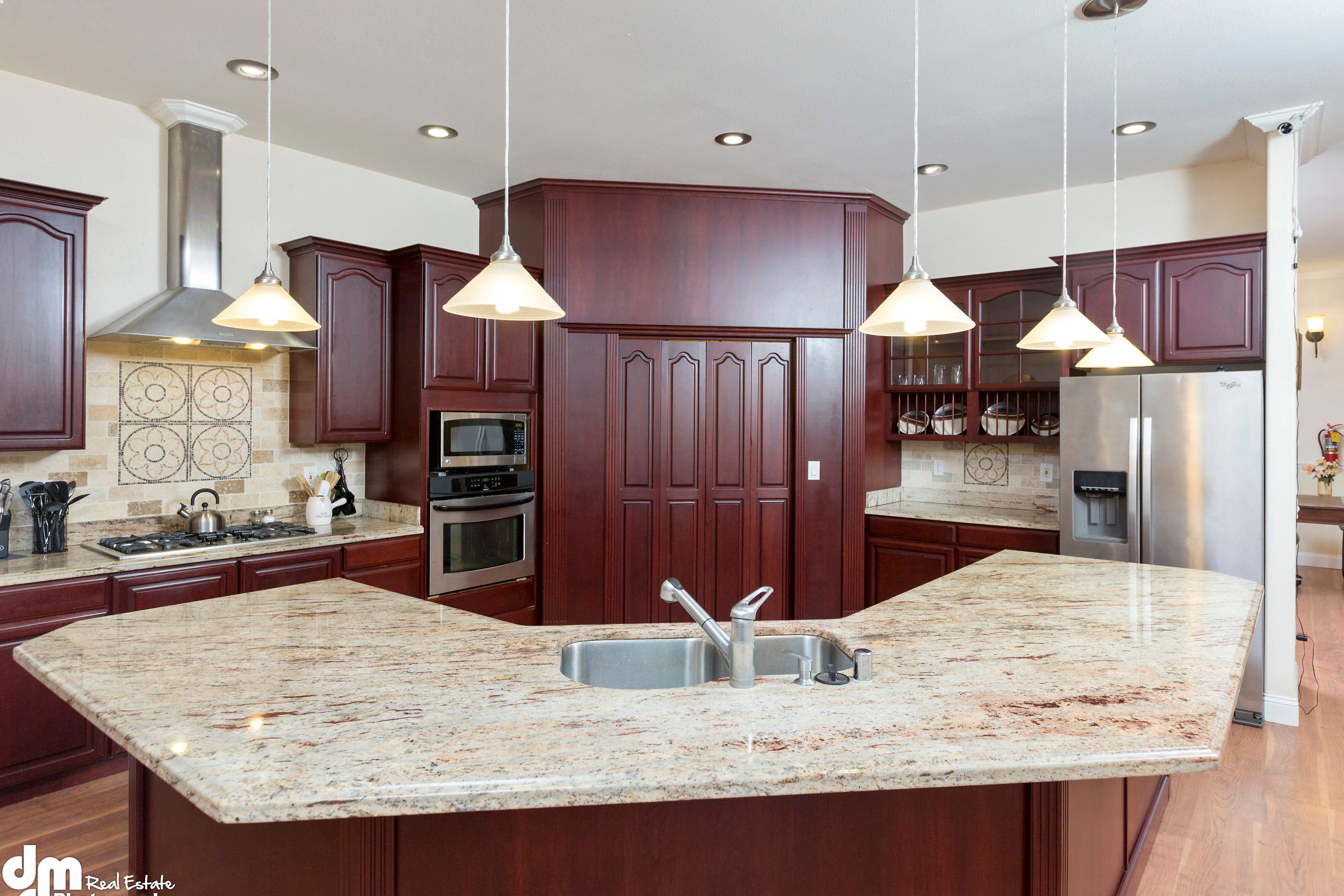 Interior view of Arctic Rose Assisted Living Home featuring a well-designed kitchen with modern appliances.
