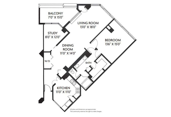 Dimensions are approximate. Floor plans may vary.