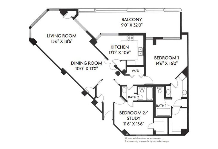 Dimensions are approximate. Floor plans may vary.