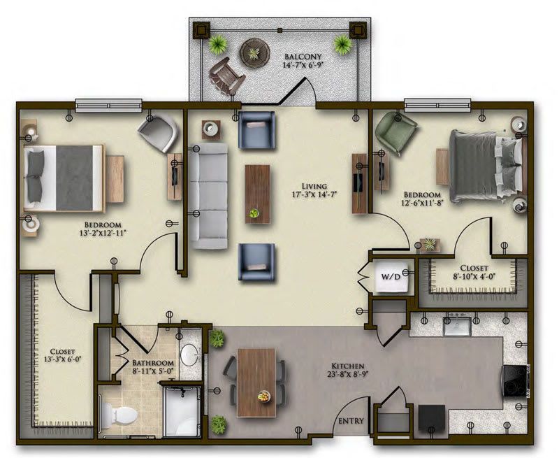 Dimensions are approximate. Floor plans may vary.