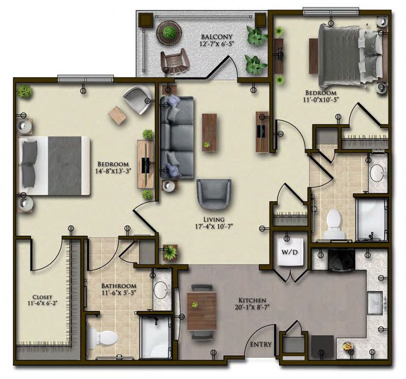 Dimensions are approximate. Floor plans may vary.