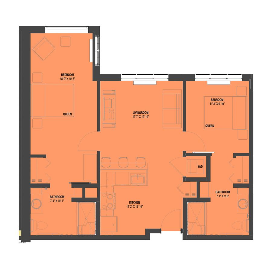 Dimensions are approximate. Floor plans may vary.