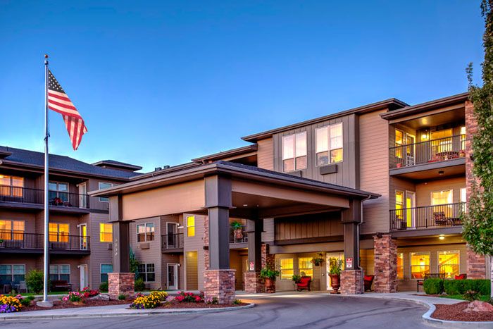 MorningStar senior living community in Boise, showcasing urban architecture and housing.