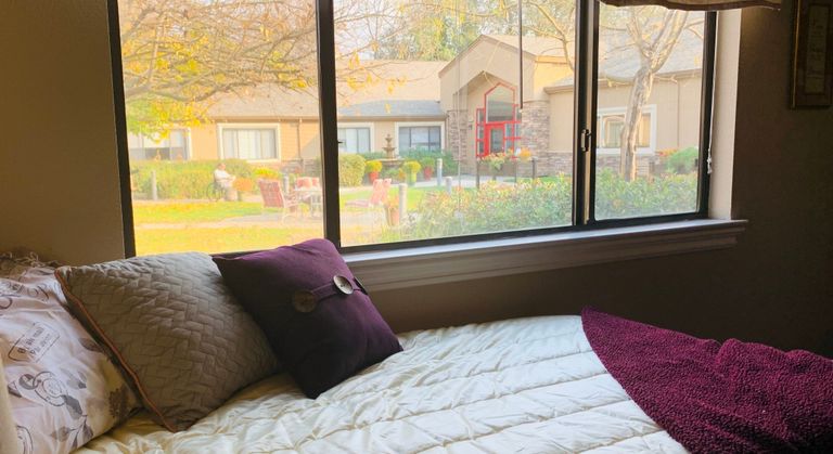 Bedroom with window view