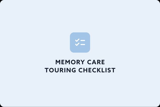 Memory care touring checklist