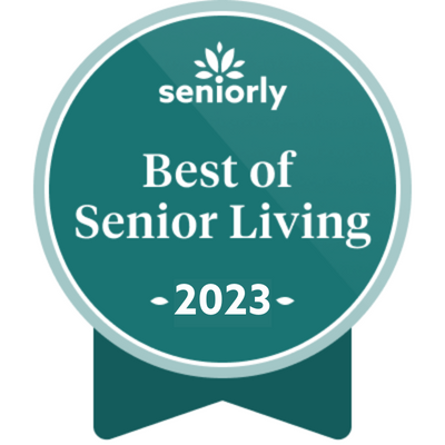 Veranda Club is a recipient of the 2023 best of senior living award from Seniorly.