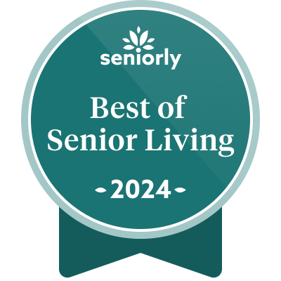Serra Highlands Senior Living is a recipient of the 2024 best of senior living award from Seniorly.